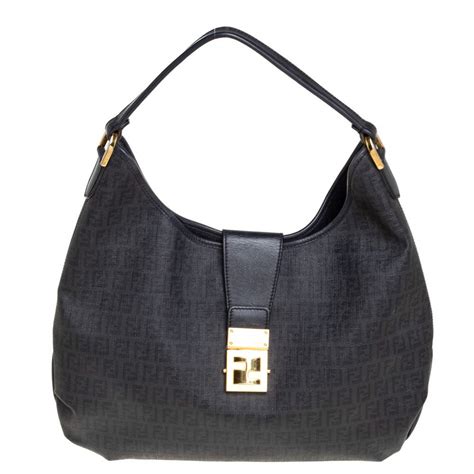 zucchino borsa gently hobo fendi vestiare|Fendi Zucchino Canvas Hobo Bag on SALE .